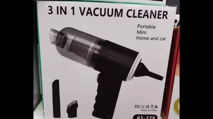 3-in-1 Rechargeable Vacuum Cleaner and Blower - Cleans up every corner of your Home and Car