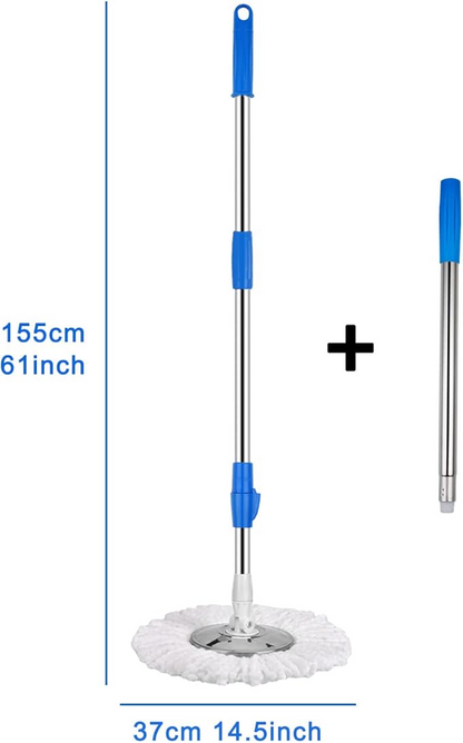 Spin Mop and Bucket Set 360 Spin Mop and Bucket Set with 2 Microfiber Mop Pads,Mop and Bucket System with