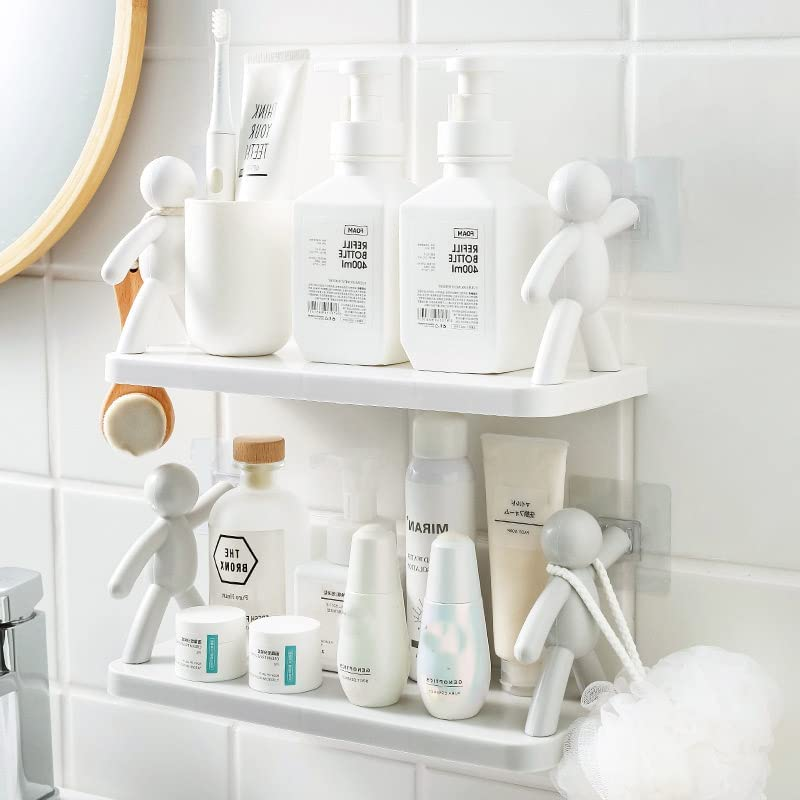 Human Buddy Shape Self Adhesive Wall Rack Holder