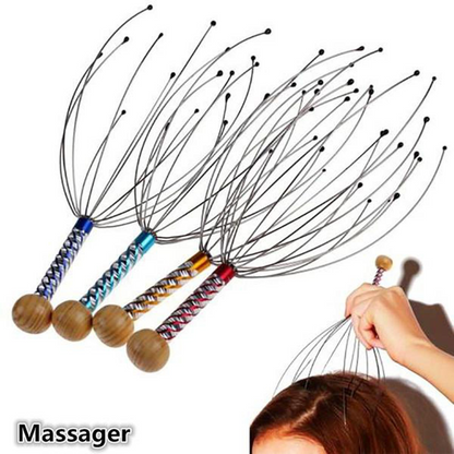 1Pcs Octopus Head Massager