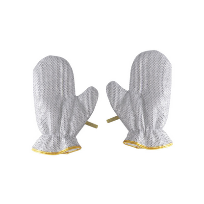 \Pack Off 2 Silver Dishwashing Gloves New Hand Protection Steel Wire Cleaning Gloves Anti-scalding Oil-proof Mitten Insulation Wire Dishwashing Pot Washing Gloves