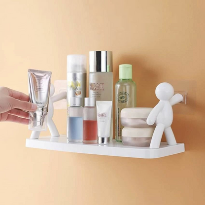 Human Buddy Shape Self Adhesive Wall Rack Holder