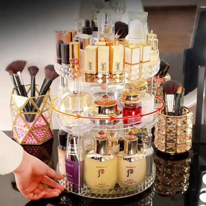 360 Degree Rotating Makeup Organizer,Jewelry Perfume Display Stand