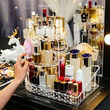360 Degree Rotating Makeup Organizer,Jewelry Perfume Display Stand